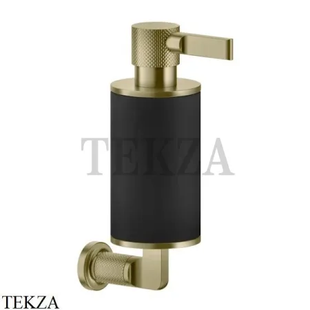 Gessi INCISO accessories Дозатор для жидкого мыла или лосьона, черный 58514-727, Brushed Brass