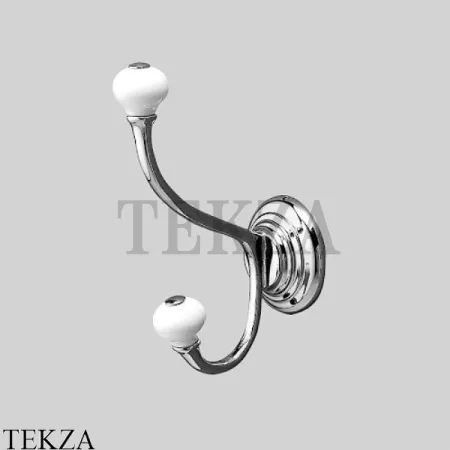 Devon&Devon CHELSEA Вешалка-крючок двойной DD212CR, хром глянец