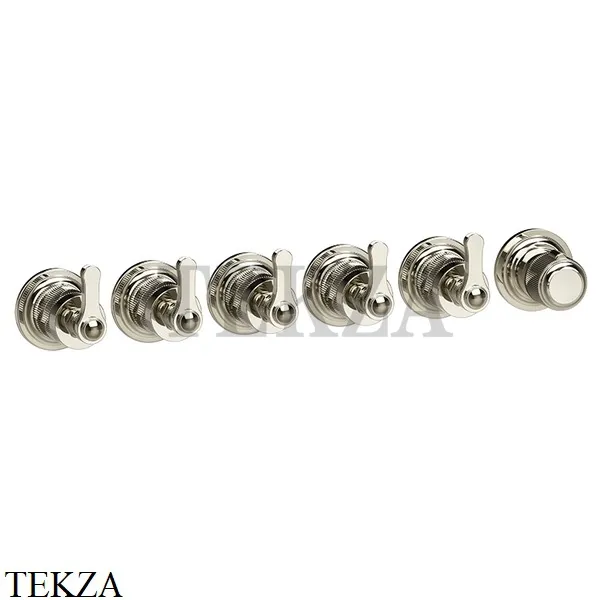 Gessi VENTI20 Термостат для душа, 5 потоков, внешняя часть 65340-720, Nickel PVD