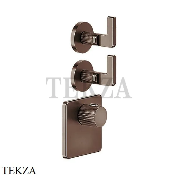 Gessi INCISO WELLNESS Термостат 2 выхода, внешняя часть 58214-845, Dark Bronze