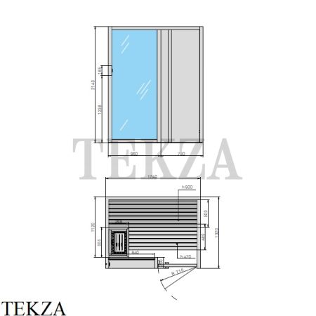 Effegibi YOKU.D 45 Сауна домашняя финская или BIO SA70200021