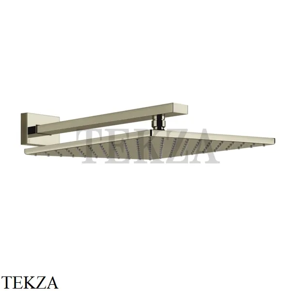 Gessi Rettangolo shower Верхний душ с кронштейном 15185-720, Nickel PVD