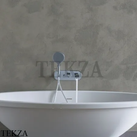Bossini  APICE Смеситель для ванны c изливом, внешняя часть Z00557.094, никель Brushed