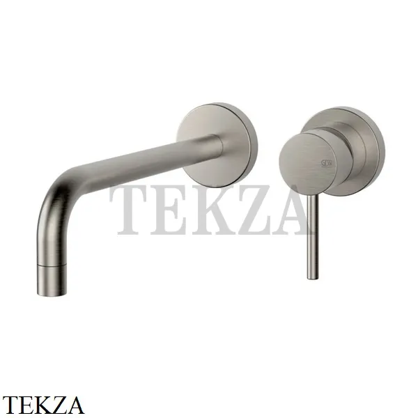 Gessi Emporio Via Tortona Смеситель для раковины однорычажный 20-22, внешняя часть 44825-149, Finox Brushed Nickel