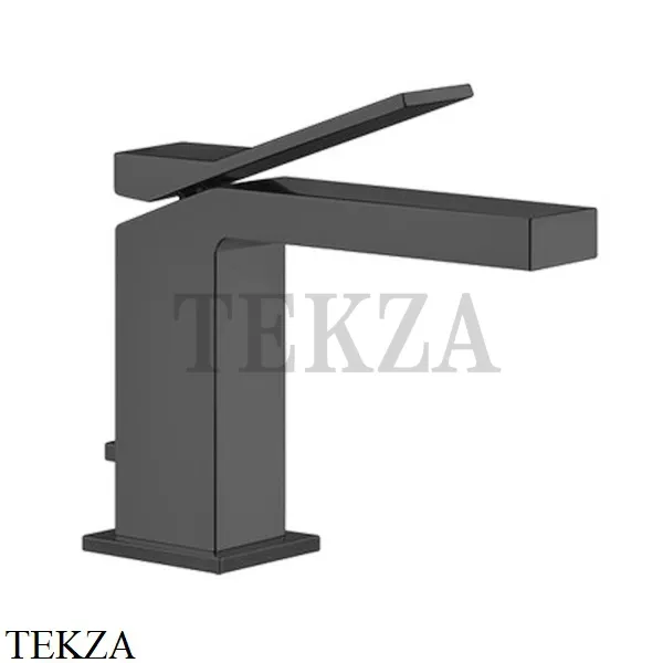 Gessi RETTANGOLO K Смеситель для раковины с донным клапаном 53001-707, Black Metal Brushed