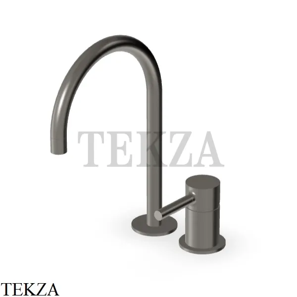 Zucchetti Pan Смеситель для раковины 2 отверстия, без гарнитура ZP6223.C51, brushed metal black
