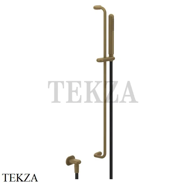 Gessi Goccia Душевой комплект с душевой лейкой и выводом 33642-713, Antique Brass