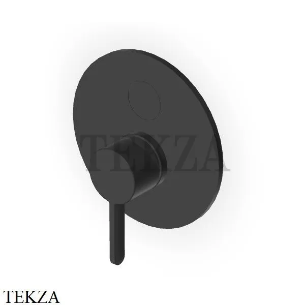 Zucchetti Isy22 Смеситель для душа Select, 2 потока, внешняя часть ZIS776.N6, черный матовый