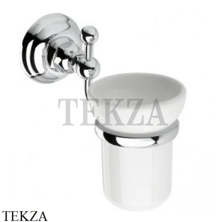 Nicolazzi CLASSICI Стакан настенный, керамика белая 1488CR, хром глянец