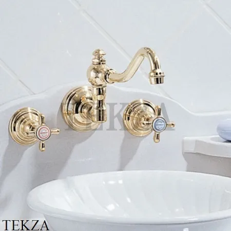 Herbeau Royale Смеситель для раковины (сквозное крепление к фальш-стене)