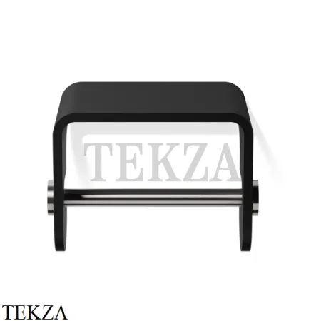 Decor Walther Stone Black TPH4 Держатель туалетной бумаги с крышкой 0974565, черный матовый-stainless steel