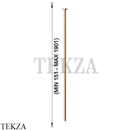 Gessi Ingranaggio-Anello Излив для раковины потолочный, под размер 63499-735, Warm Bronze