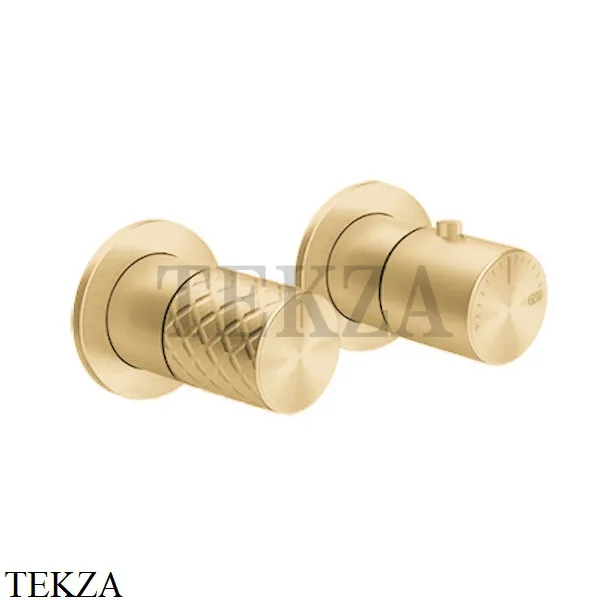 Gessi Habito INTRECCIO Термостат для душа на 2 потока, внешняя часть 70134-710, Brass PVD