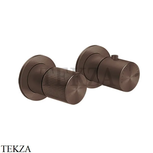 Gessi Habito RIGATO Термостат для душа на 1 поток, внешняя часть 70532-845, Dark Bronze
