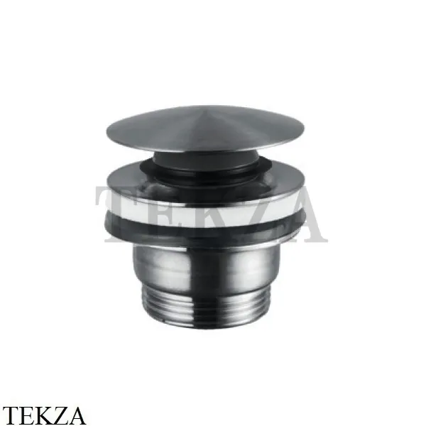 Newform Донный клапан для раковины нажимной, сталь 24686.59.064, PVD Brushed gun metal