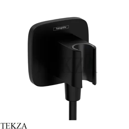 Hansgrohe FixFit Q Шланговое подсоединение с держателем 26887670, черный матовый