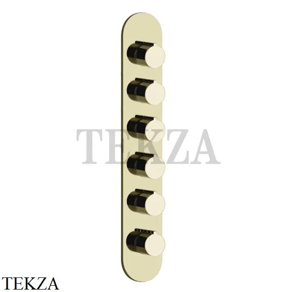 Gessi Ingranaggio-Anello Термостат для душа, 5 потоков, внешняя часть 43070-710, Brass PVD