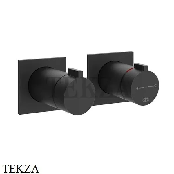 Gessi Inverso RIGATO термостат для душа, 1 поток, внешняя часть 73032-299, Matte Black