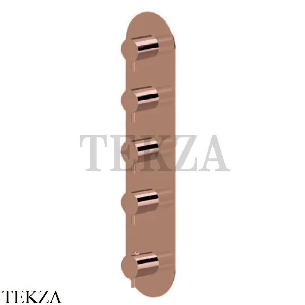 Newform XT Термостат для душа на 4 потока, внешняя часть, 67604E.58.061, PVD Copper bronze