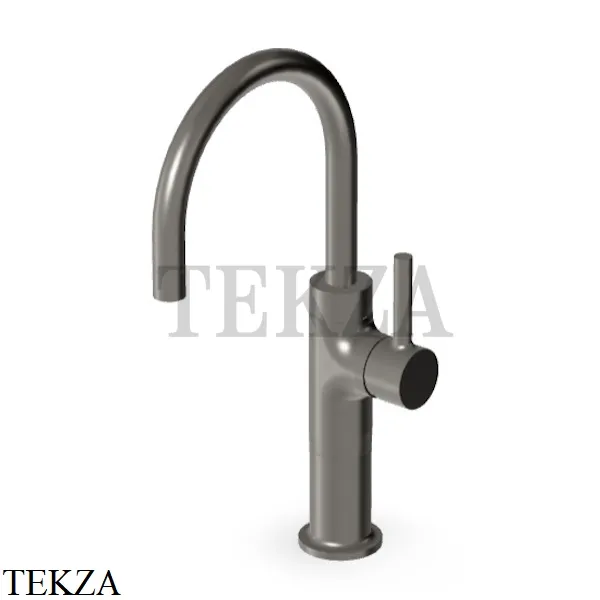 Zucchetti Pan Смеситель для раковины высокий, без гарнитура ZP6586.C51, brushed metal black