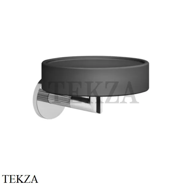Gessi INGRANAGGIO Мыльница настенная композит черный 63802-031, хром глянец