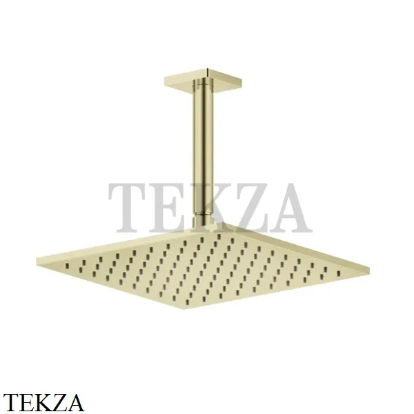 Gessi RILIEVO Потолочная душевая лейка с кронштейном под размер 59159-710, Brass PVD