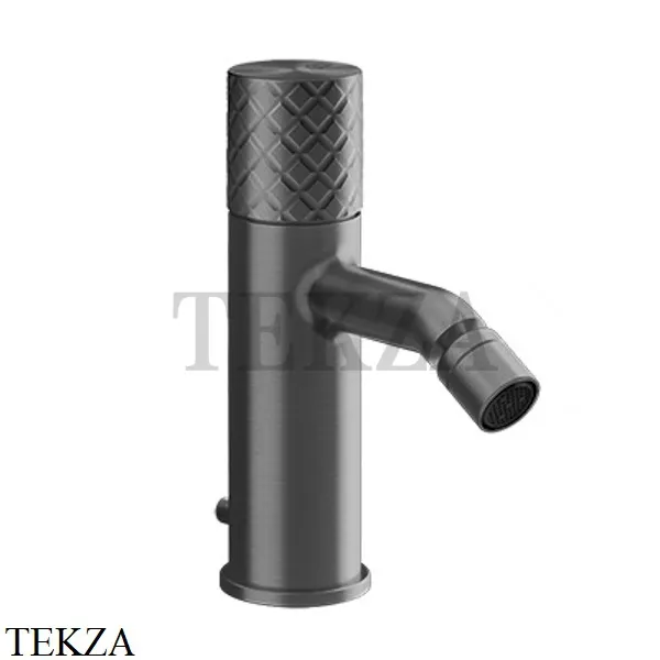 Gessi Habito INTRECCIO Смеситель для биде, с донным клапаном 70107-707, Black Metal Brushed