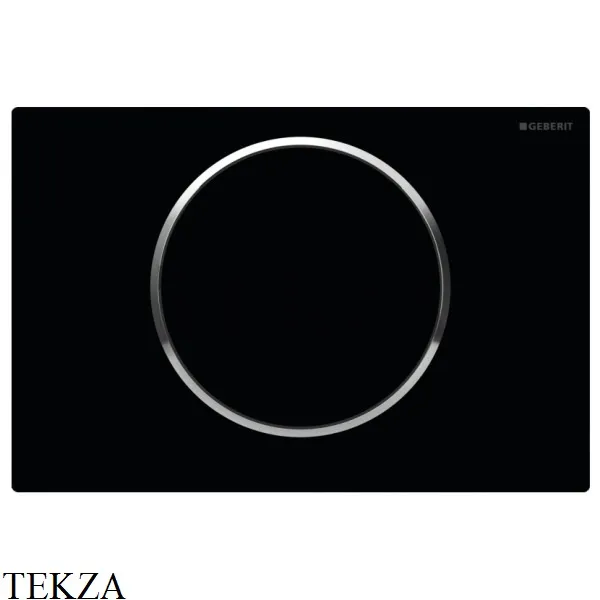 Geberit Sigma10 Клавиша смыва пластик 115.758.KM.5, черный/хром глянец