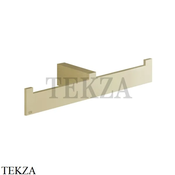 Gessi Rettangolo Полотенцедержатель двойной 20915-727, Brushed Brass PVD