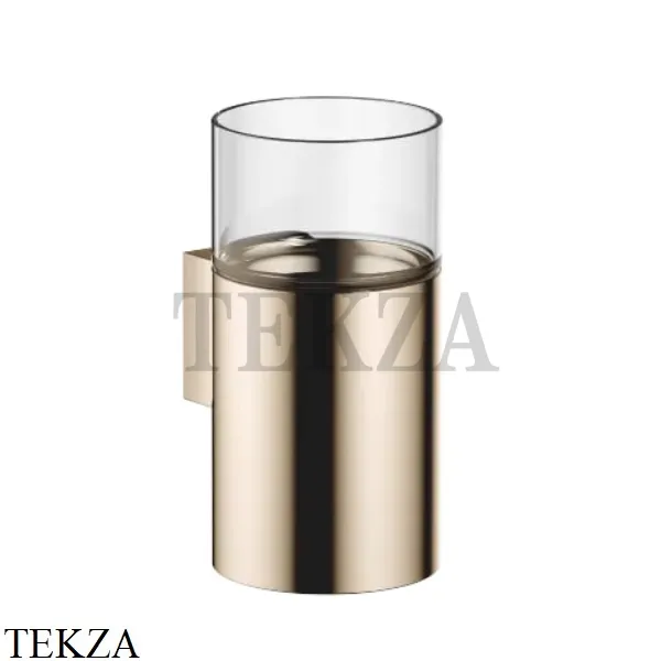 Dornbracht Стакан настенный с держателем, хрусталь прозрачный 83400979-26, Light Gold
