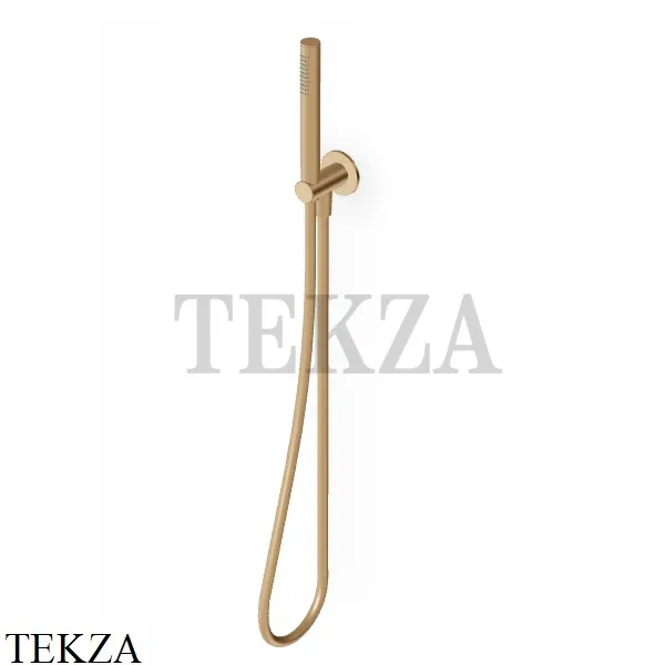 Zucchetti Душевой гарнитур, стержневая лейка, вывод Z93930.P31, brushed british gold PVD
