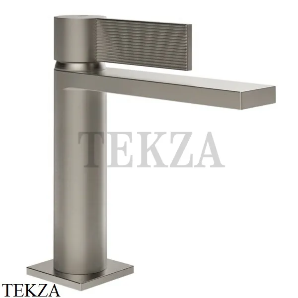 Gessi Inverso RIGATO Смеситель для раковины, с донным клапаном 73551-149, Finox Brushed Nickel