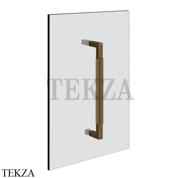 Gessi Shower G Rigato Ручка-держатель на стекло 30 см 67523-713, Antique Brass
