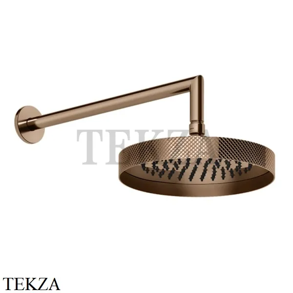 Gessi ANELLO Верхняя лейка с кронштейном D21,8 см 63448-030, Copper глянец