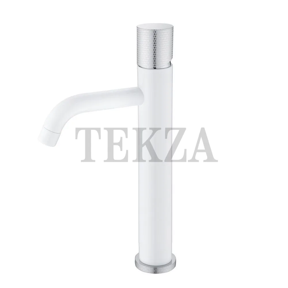 Boheme Stick Смеситель для раковины высокий Stick 122-WCR.2 White TOUCH Chrome