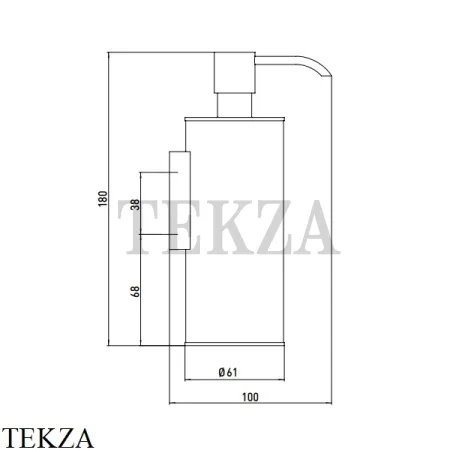Emco System2 Дозатор для жидкого мыла и лосьона 3521 001 05, хром глянец
