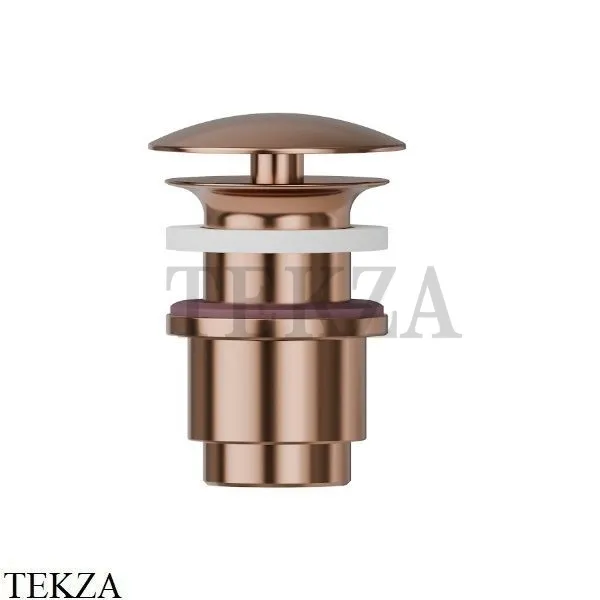 Newform Донный клапан для раковины 25-45 со свободным сливом 227.58.061, PVD Copper Bronze