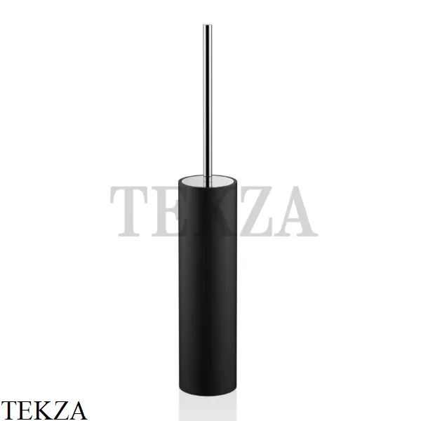 Decor Walther Stone Black SBG Туалетный ершик напольный 0970864, черный матовый-хром глянец