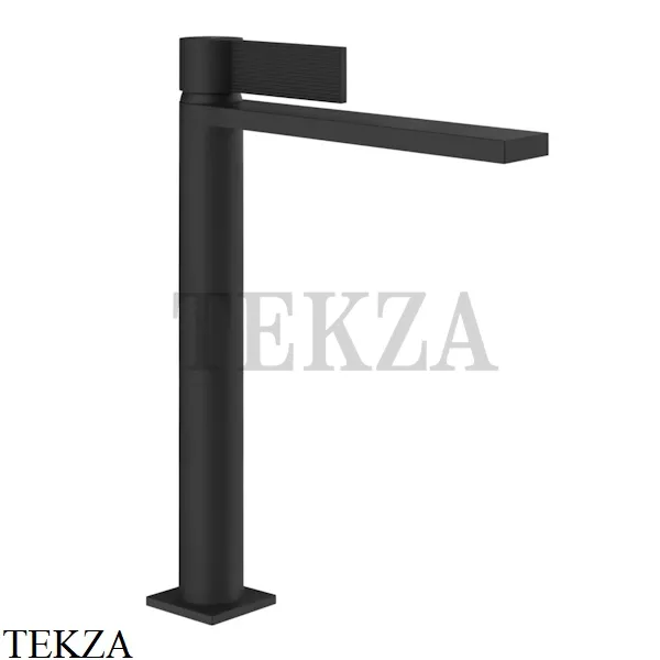 Gessi Inverso RIGATO Смеситель для раковины высокий, с донным клапаном 73553-299, Matte Black