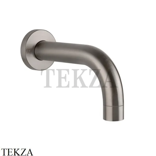 Gessi Emporio Via Tortona Излив для ванны настенный короткий 16 см 38785-149, Finox Brushed Nickel