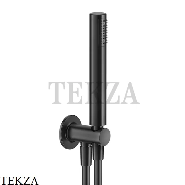 Gessi INCISO SHOWER Душевой комплект с держателем 58123-707, Black Metal Brushed