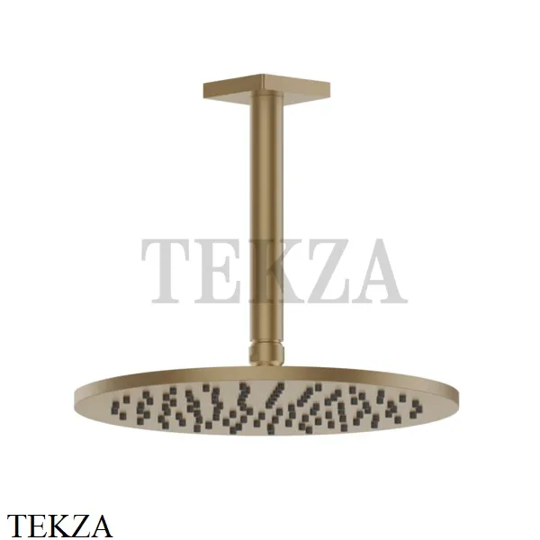 Gessi RILIEVO Потолочная душевая лейка D25 с кронштейном под размер 59150-726, Warm Bronze Br. PVD