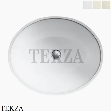 Kohler Caxton Oval Раковина встраиваемая снизу, без перелива K-2205-0, белый глянец