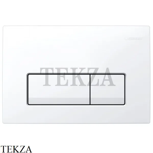 Geberit Delta51 Клавиша смыва, пластик 115.105.11.1, белый глянец, для бачка UP100