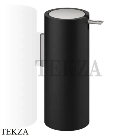 Decor Walther Stone Black WSP Настенный дозатор для жидкого мыла или лосьона 0972265, черный матовый-stainless steel