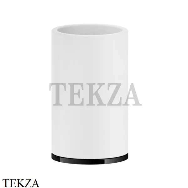 Gessi INCISO accessories Стакан настольный, композит белый 58531-706, Black Metal PVD