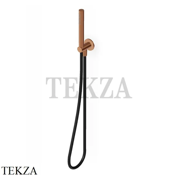 Zucchetti Душевой гарнитур, стержневая лейка, вывод Z93930.P91, brushed copper PVD