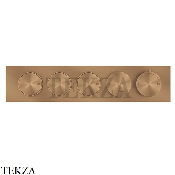 Gessi Origini WARM Термостат для душа 3 потока с кнопками, внешняя часть 66224-726, Warm Bronze Br