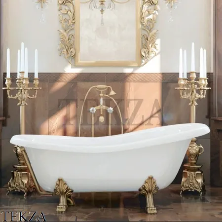 Migliore Bella Ванна классическая на лапах иск.камень "LEONE" STANDART 26916, бронза classic