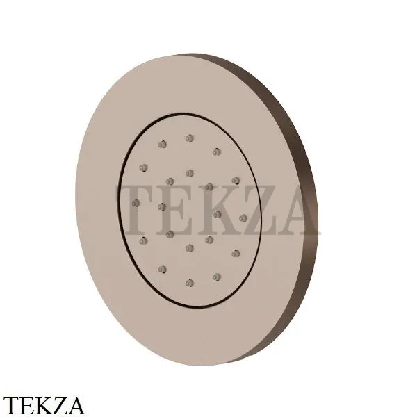 Newform Боковая форсунка круглая, встраиваемая 562E.M0.072, Copper satin